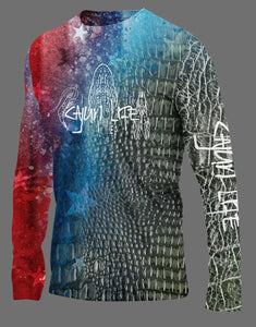 CAJUN LIFE (PSYCHEDELICAJUN) long sleeve shirt (size XXXL - XXXXL)