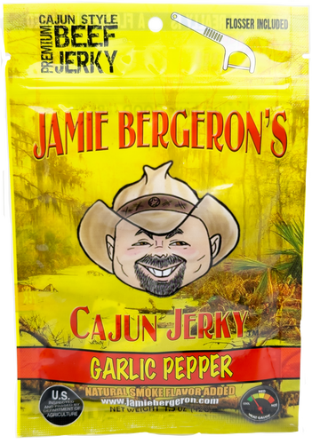 JAMIE BERGERON'S GARLIC PEPPER CAJUN JERKY