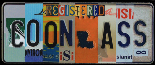 REGISTERED COONASS  STICKER